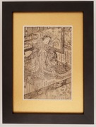 Arystokrata - drzeworyt japoński XIXw