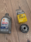 Shell Helix Ultra Diesel 5W40 + filtr oleju Filtron OP 558/2