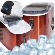 Kostkarka do Lodu – Kompaktowa i Wydajna | 12 kg/24h | Pomarańczowa