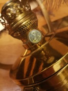 Lampa naftowa vintage z palnikiem Carl Holy
