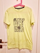 T-shirt z krótkim rękawem 146/152 cm neonowy żółty bluzka dziecięca