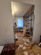 Duże solidne lustro 190x68 cm z masywną obudową