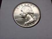 Proof Quarter Dollar 1962 idealny stan Srebro Ag900