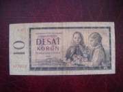 BANKNOT CZECHOSŁOWACJA 10 Koron 1960 r. seria M 31