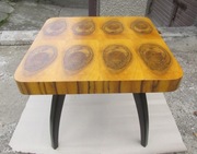 Stolik Art Deco Halabala H-259 orzech 1950 r. po renowacji