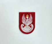 Naszywka Orzełek WP na beret bordowy