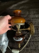 Kinkiety lampki nocne  dunskie bdb stan mosiadz ceramika szklo 