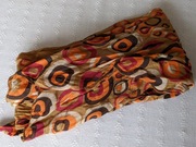 Chusta damska 140x45 cm, pawie oka