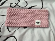 OPASKA DAMSKA ZIMOWA 4F NA USZY I CZOŁO RÓŻOWA 