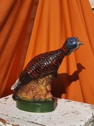 Ceramiczny indyk butelka wild turkey ptak vintage kolekcjonerska