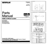 CAT 938G II Wheel Loader Parts Manual Katalog części schematy budowy