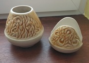 Wazonik + Serwetnik komplet Mirostowice PRL