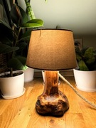 Drewniana lampka handmade