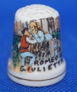 Naparstek Kolekcjonerski Porcelanowy Verona Romeo i Julia