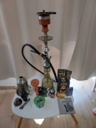 Fajka wodna (shisha) 65–72 cm – zestaw z akcesoriami + płyta elektryczna