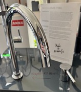 Kludi L-INE 428530577 – bateria kuchenna, dwuotworowa, chromowana.