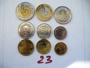 KOMPLET MONET OBIEGOWYCH 9 SZT. Z ROKU 2015