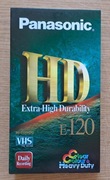 Kaseta VHS Panasonic  E-120 , nowa w folii
