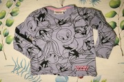 Looney Tunes koszulka z długim rękawem r.116 bluzka fioletowa 