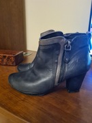 Skórzane buty z torebką