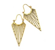 Kolczyki orientalne filigrany stare złoto