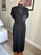 Sukienka dzianinowa czarna maxi firmy Solar