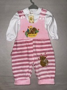 Śpioszki niemowlęce komplet, rozmiar 62 różowy