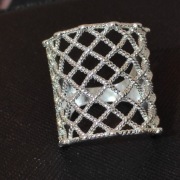 Filigranowy vintage pierścionek 