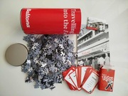 Zestaw Baltona puzzle 500 elementów w tubie +karty Tabu +magnes na lodówkę