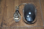 Oryginalna Mysz Apple Pro USB przewodowa  TESTOWANA Czarna/ przezroczysta