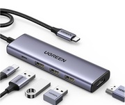 HUB 5w1 Ugreen 3x USB 3.2 Gen 1, USB-C, HDMI 4K 30Hz