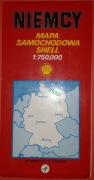 Niemcy - Mapa Samochodowa Shell 1:750 000 SiT 1991