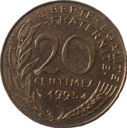 Francja 20 centymów z 1995 rok - OBEJRZYJ MOJĄ OFERTĘ