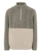 BLUZA MĘSKA POLAR SHERPA GRUBA CIEPŁA MIĘKKA Z KIESZENIAMI BEŻOWA L