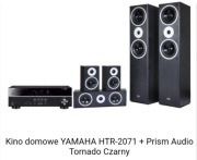 Kino Domowe Yamaha HTR - 2071+ Kolumny Prism (5sztuk) Audio Tornado Czarny