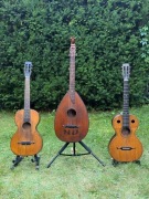 Komplet dwóch gitar i lutnia z XVIII wieku