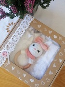  Box prezentowy Baby Shower sukienka grzechotka