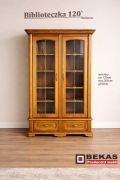 Stylowa śliczna Biblioteczka 120` Witryna Dębowa Promocja Producent BEKAS 