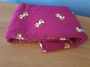 Nowy kupon materiału fuksja liski dresówka z meszkiem QjuTie collection