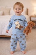 Piżama dziecięca z misiem 3 lata (98-104 cm) | komplet piżamowy | bawełna