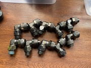 złączki skrecane kątowe 90 stopni 10/13  G1/4 black