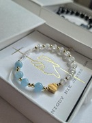 Bransoletka Dziesiątka Różańca damska z kamieni naturalnych 