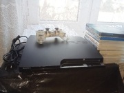 Zestaw PS3 Slim CECH-2003A + Oryginalny Przezroczysty Pad + 8 Gier