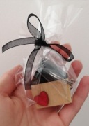 Drewniane domki breloczki 