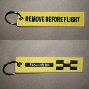Zawieszka Remove Before Flight * RBF * ZÓŁTA #2 (HAFT!)