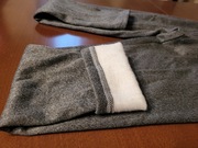 Legginsy spodnie ciepłe jesienno zimowe ciemno szare wysoki stan