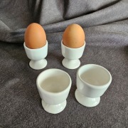 Podstawki do jajek porcelanowe PRL. Odbiór Warszawa