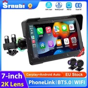 NAWIGACJA MOTOCYKLOWA Kamery 2K Dual Dashcam Android Auto CARPLAY IP67 wifi