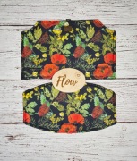 wkładka do krzesełka Bebeconfort Timba czerwone maki na czarnym tle Oxford