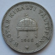 Austro - Węgry 20 filler 1908